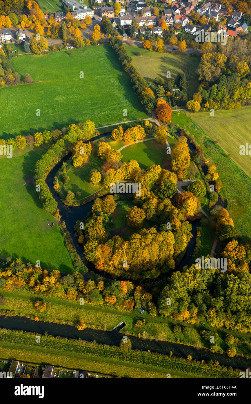 Burghügel Mark, the nucleus of the city of Hamm, former site of the castle, Hamm, Ruhr area, North Rhine-Westphalia, Germany Stock Photo