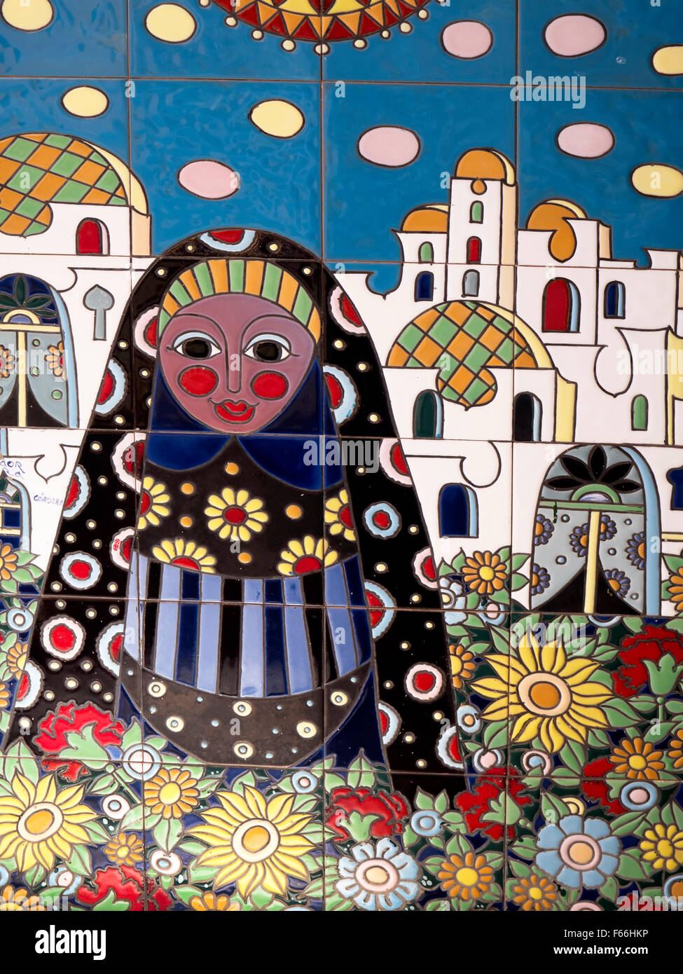 Modern Ceramic Tiled Image in Mijas is one of the most beautiful 'white' villages of the
