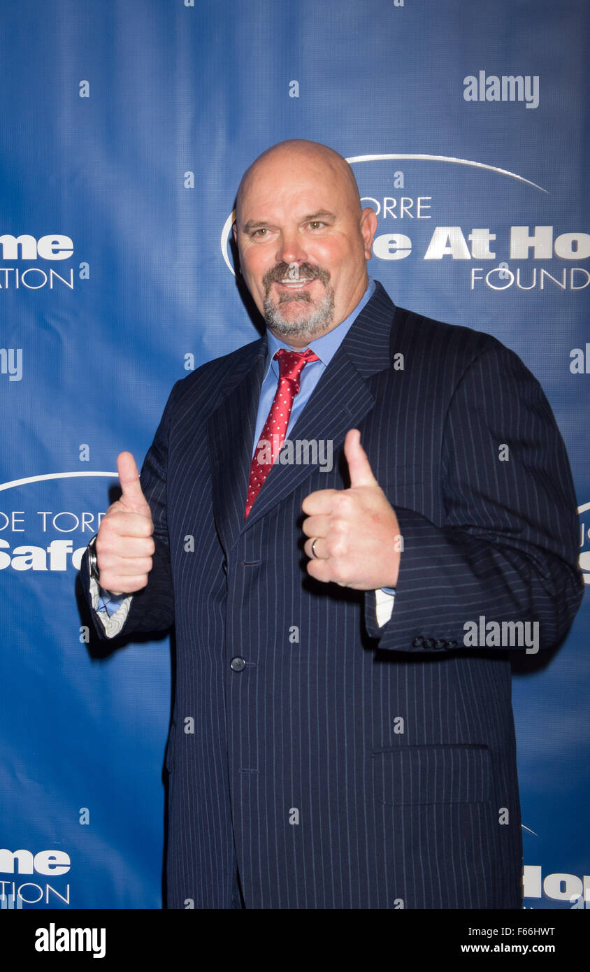 New York, NY, USA. 12th Nov, 2015. DAVID WELLS arrives to the Joe Torre ...
