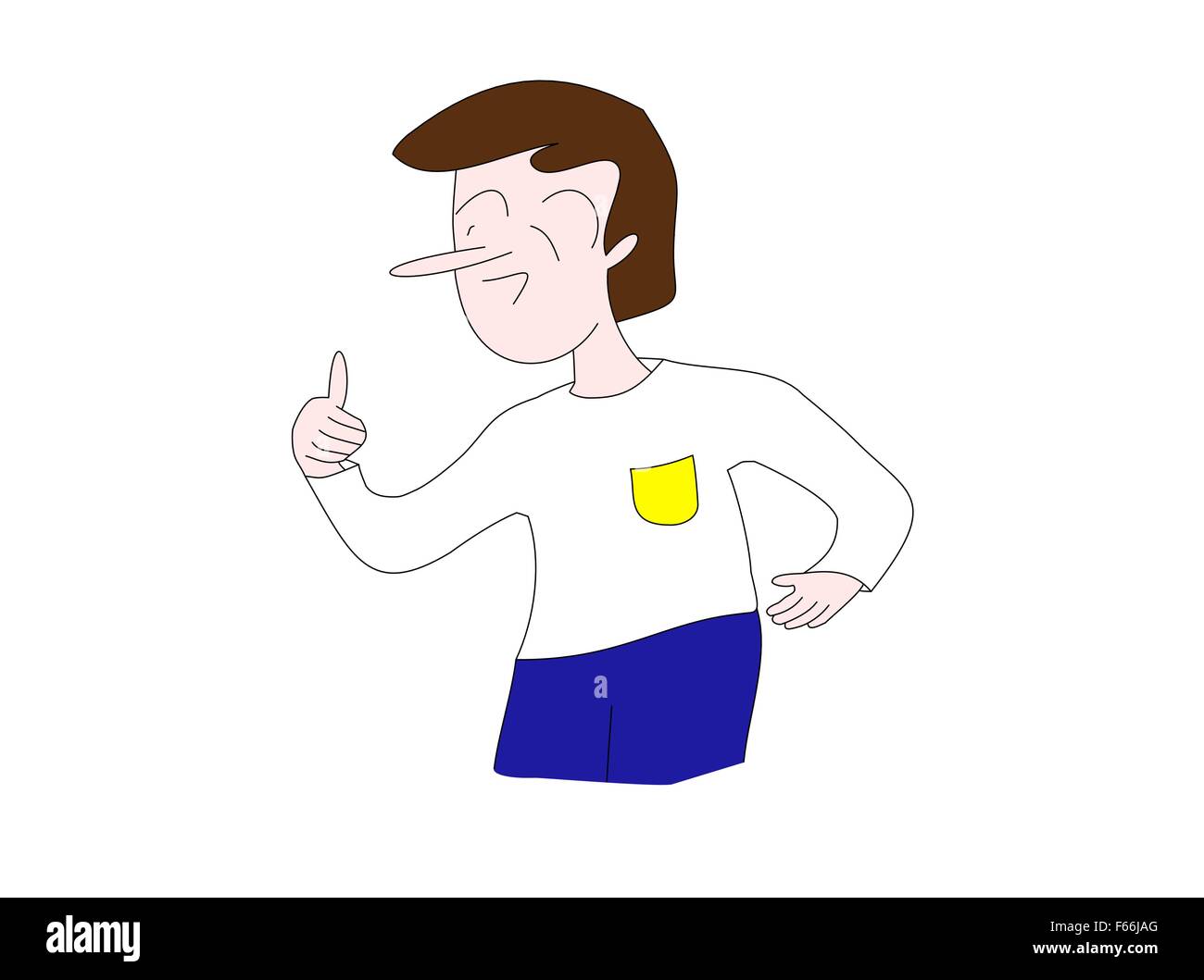 Man Giving Thumbs up Stock Vector Image & Art - Alamy