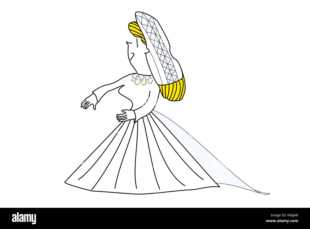 GIrl in Wedding Dress Stock Vector Image & Art - Alamy