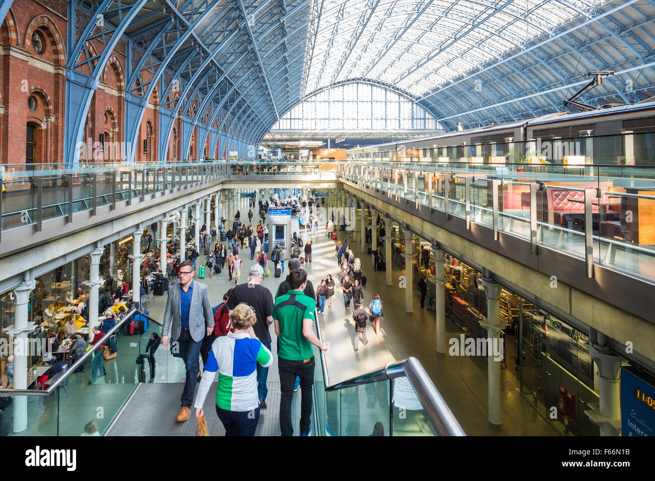 St.Pancras railway station, London, England, U.K. Stock Photo