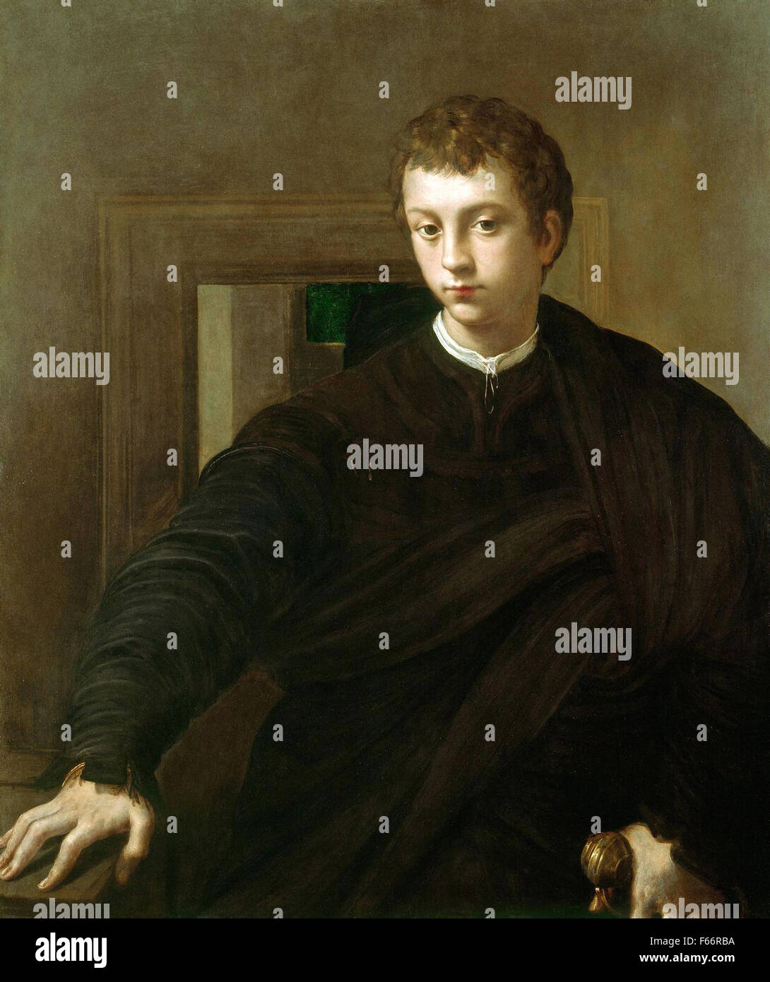 Parmigianino - Portrait of a Young Nobleman Stock Photo