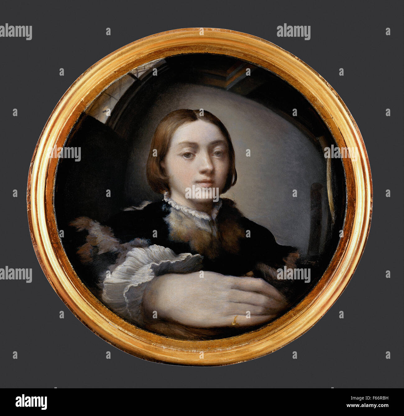 Parmigianino - Self Portrait in a Convex Mirror Stock Photo