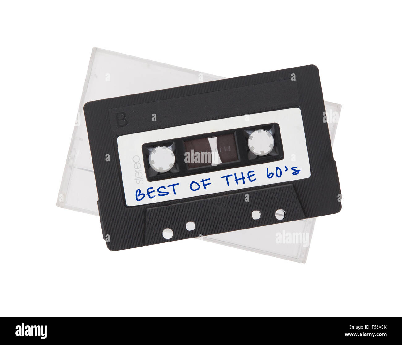 Vintage audio cassette tape, isolated on white background, best of the ...