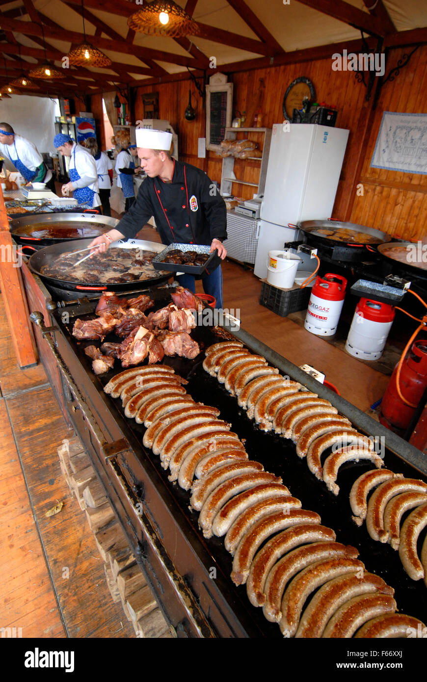 Sausage festival, food, Hungary, Bekescsaba Stock Photo - Alamy