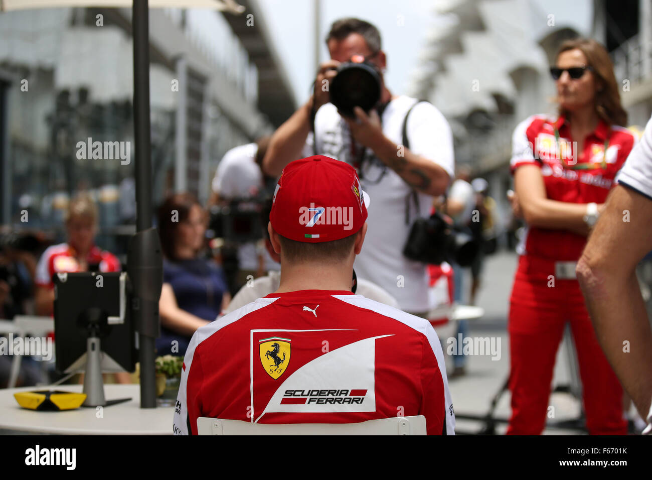 Motorsports: FIA Formula One World Championship 2015, Grand Prix of Brazil, #7 Kimi Raikkonen (FIN, Scuderia Ferrari), Stock Photo