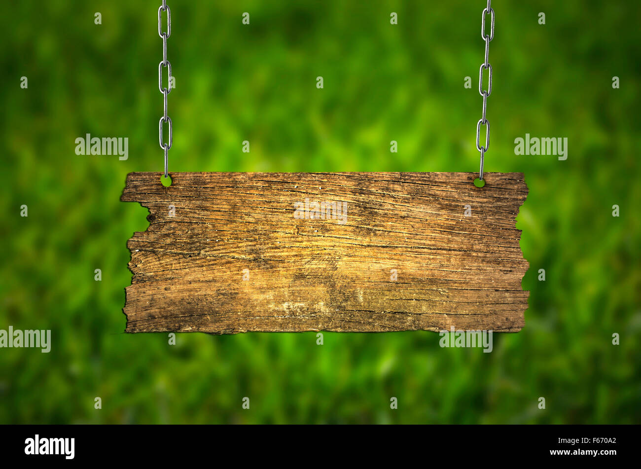 Wooden Signboard Stock Photo