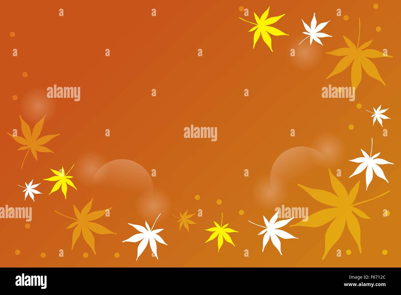 Abstract falling leafs - background with place for text - illustration ...