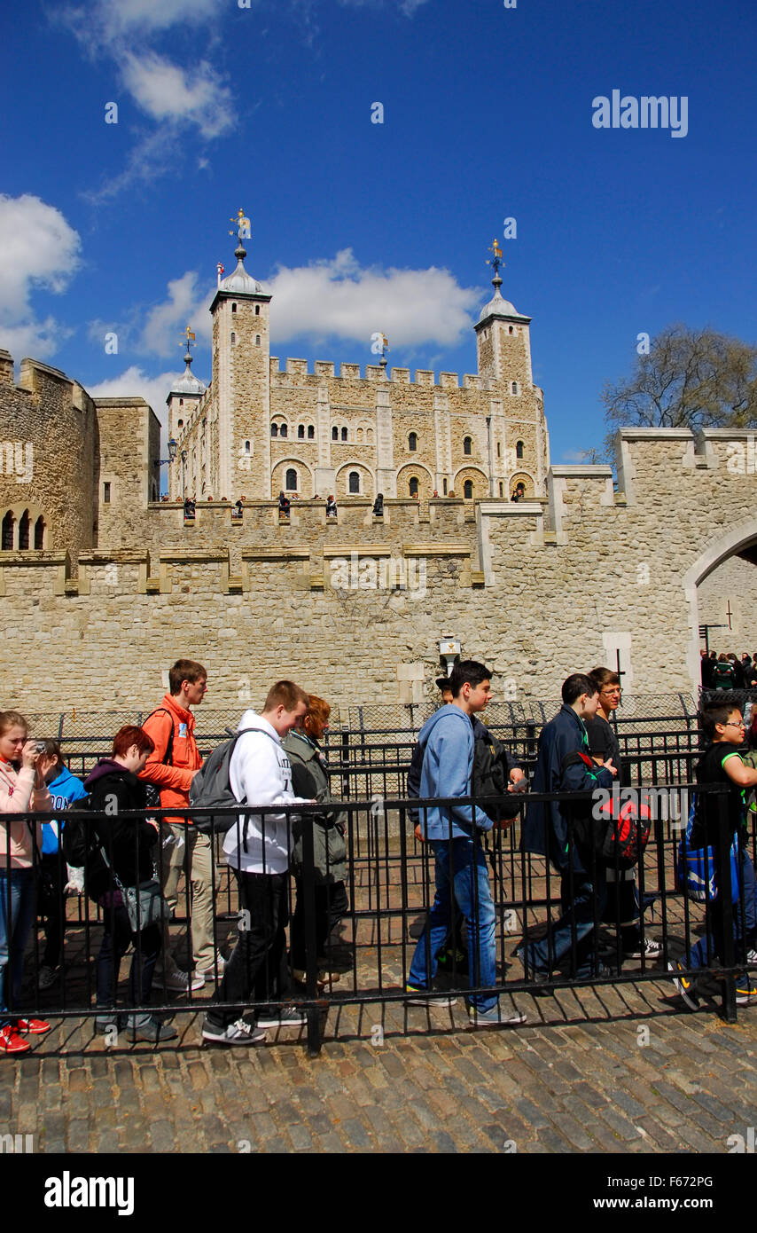 Tower of London; castle, fortress, London; UK Stock Photo