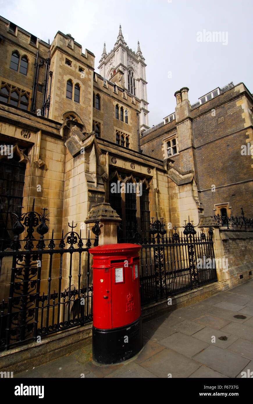 Red Post Box, London, UK Stock Photo Alamy