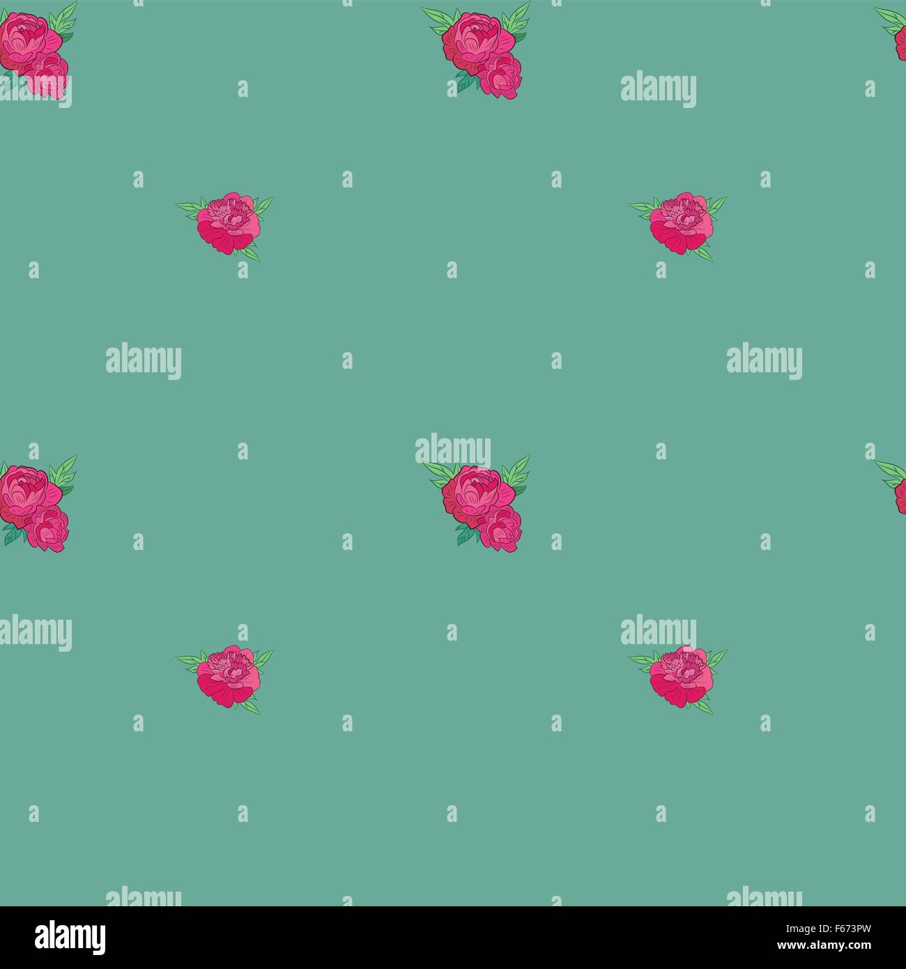 Seamless pattern with pink peonies Stock Vector Image & Art - Alamy