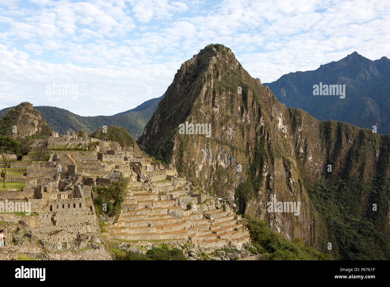 Machu Picchu , an Incan citadel set high in the Andes Mountains in Peru ...