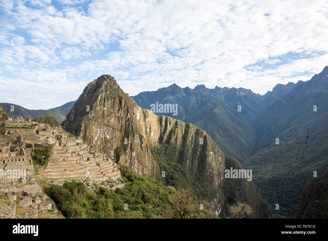 Machu Picchu , an Incan citadel set high in the Andes Mountains in Peru ...