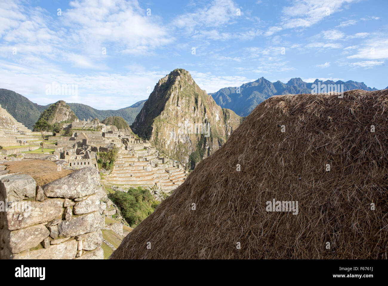 Machu Picchu , an Incan citadel set high in the Andes Mountains in Peru ...