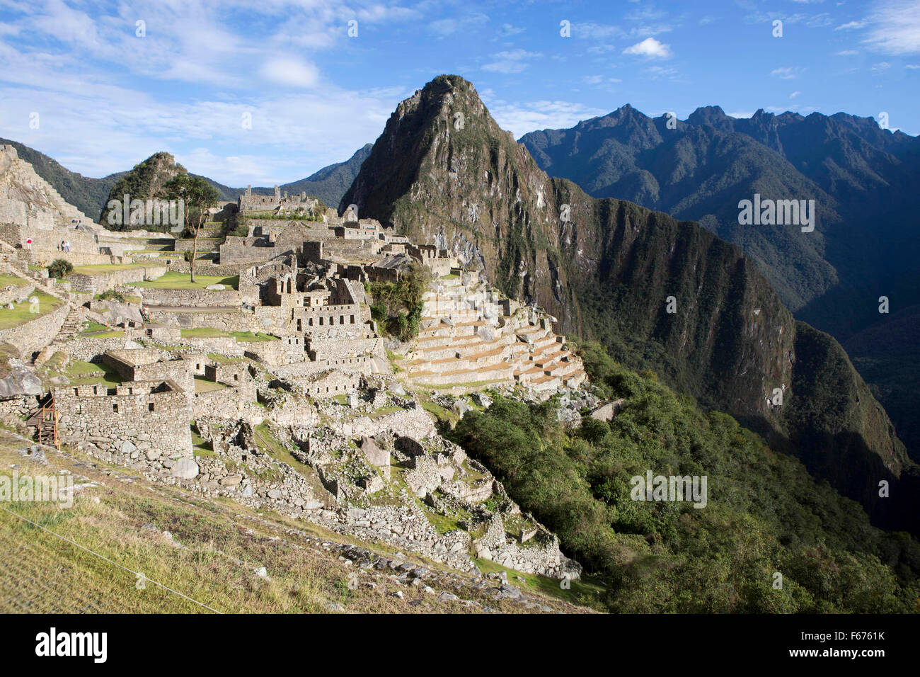 Machu Picchu , an Incan citadel set high in the Andes Mountains in Peru ...