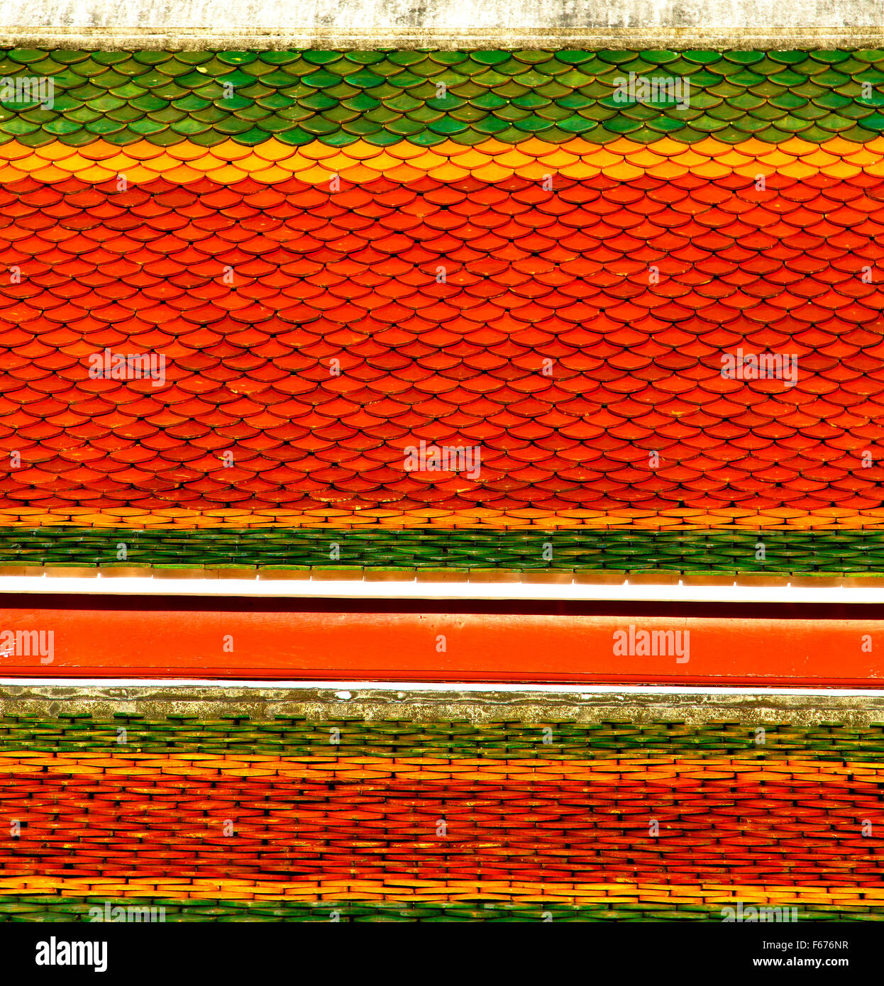 thailand abstract cross colors roof wat palaces in the temple bangkok