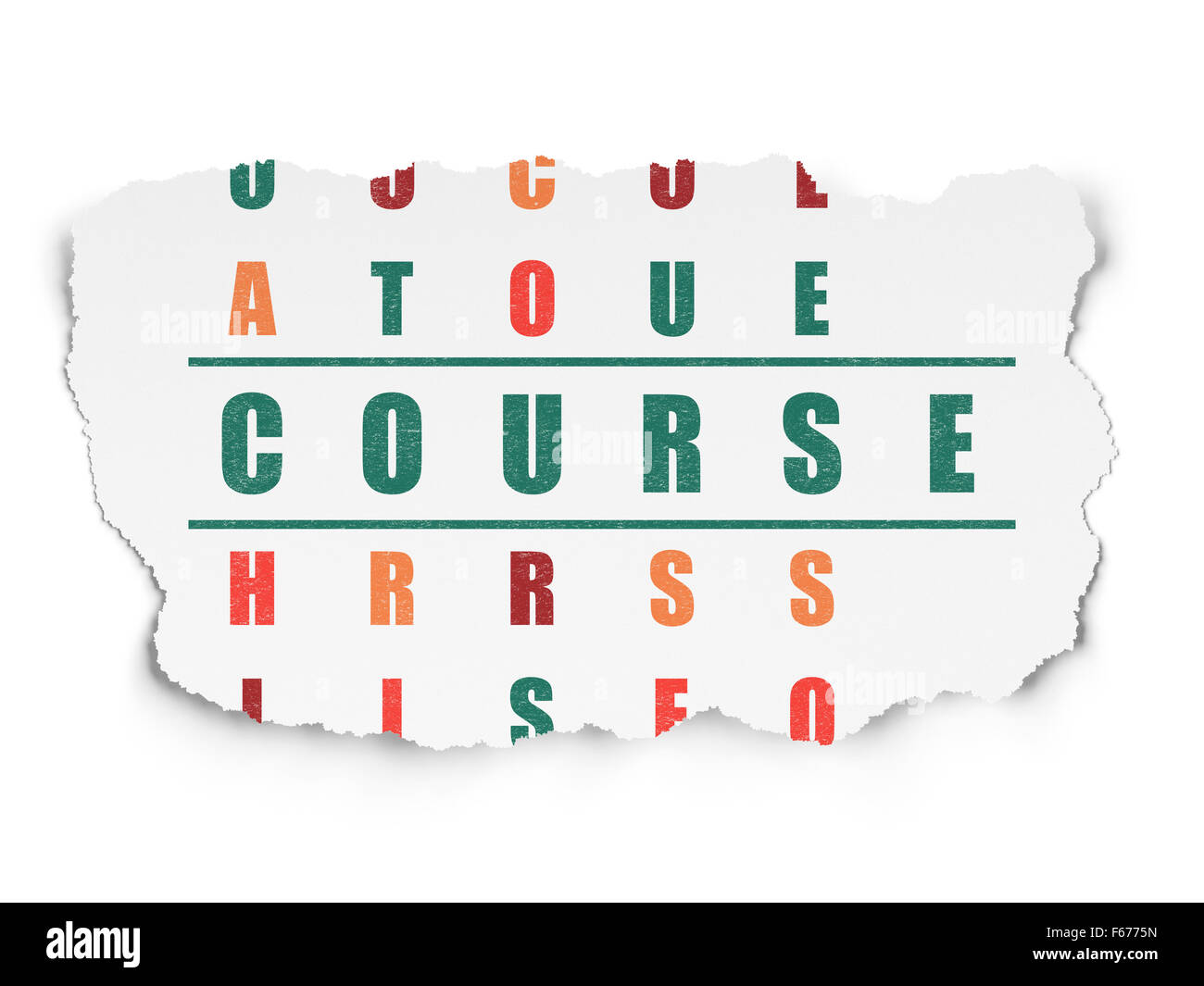 Learning concept: Course in Crossword Puzzle Stock Photo Alamy Learning concept: Course in Crossword Puzzle Stock Photo Alamy