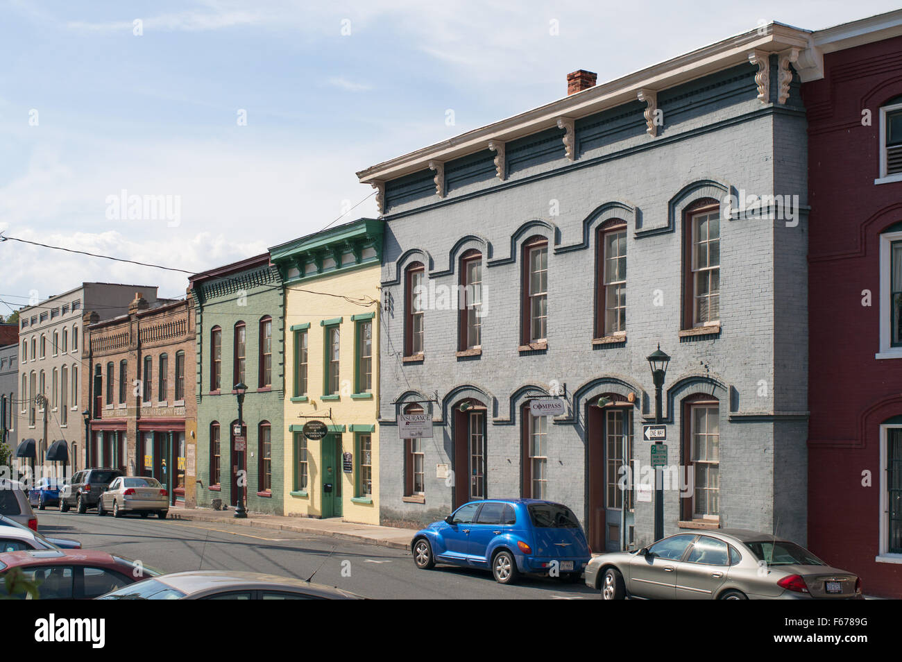 Traditional buildings in Middlebrook Avenue, Staunton old town