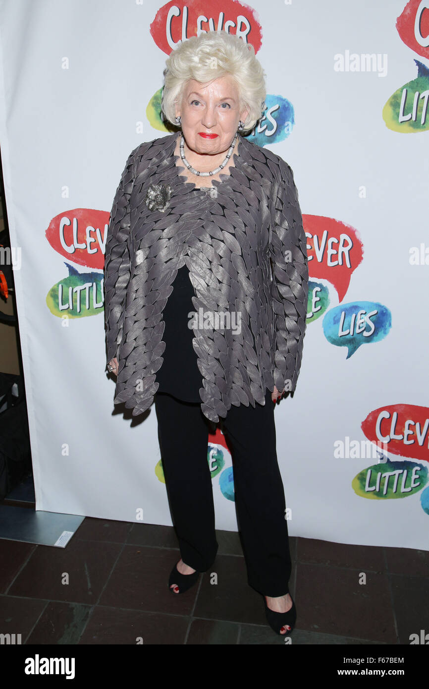 Joan Raffe Opening night for Clever Little Lies at the Westside Theatre - Arrivals ...