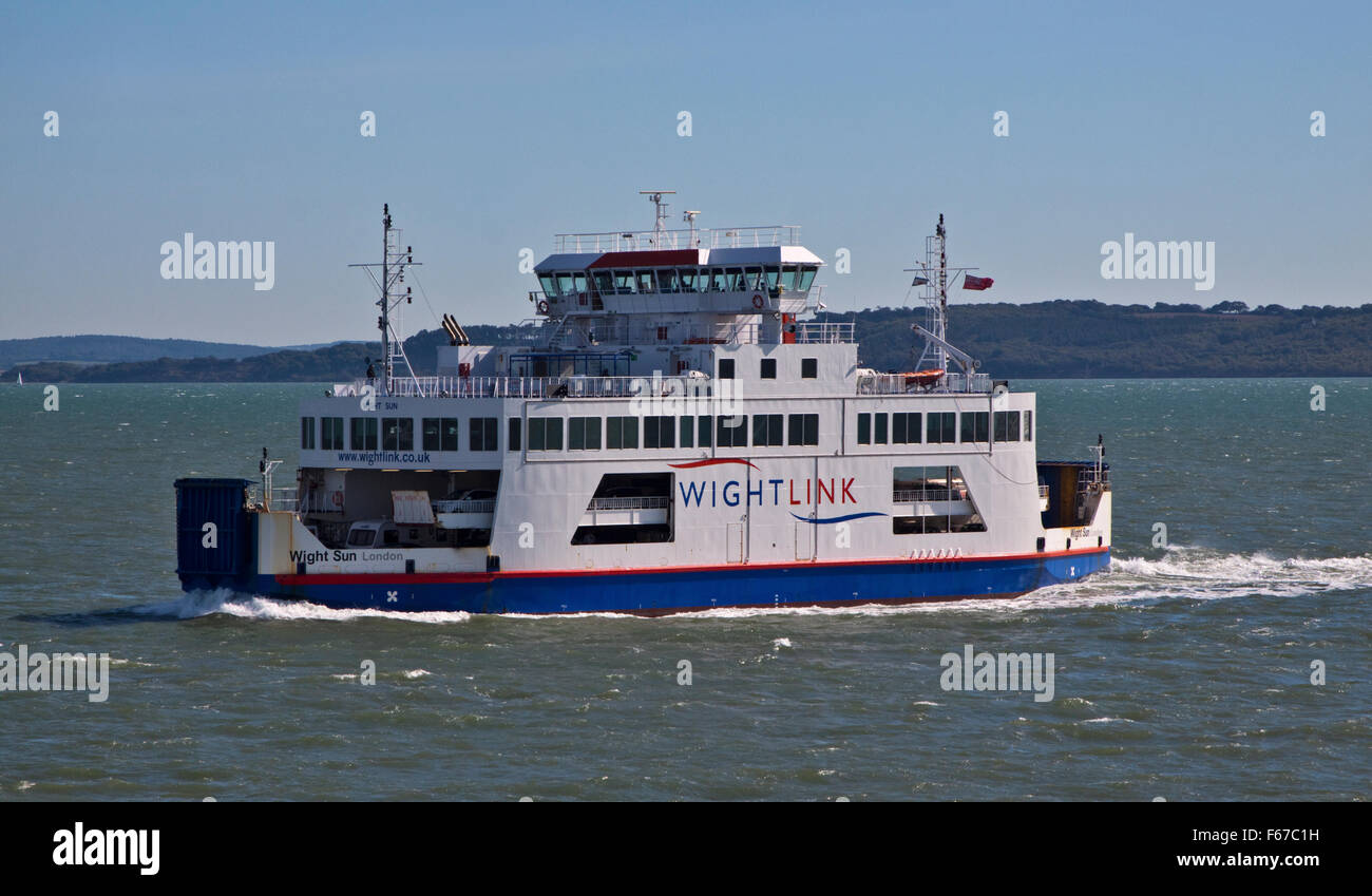 Wightlink car and passenger ferry hires stock photography and images