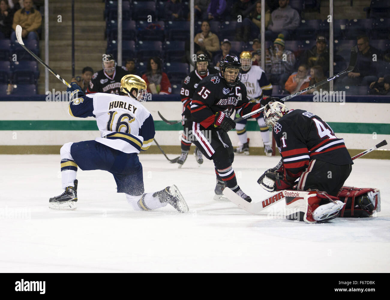Ryan Ruck South Bend, Indiana, USA. 12th Nov, 2015. Northeastern goaltender Ryan ...