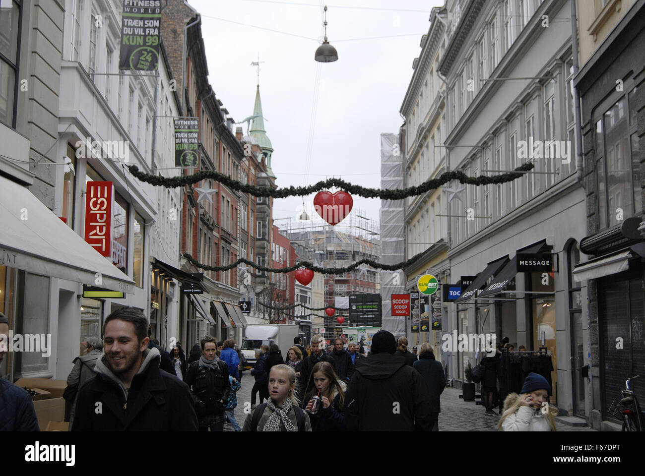 Copenhagen, Denmark. 13th November, 2015. Christmas decoration on two Stock  Photo - Alamy