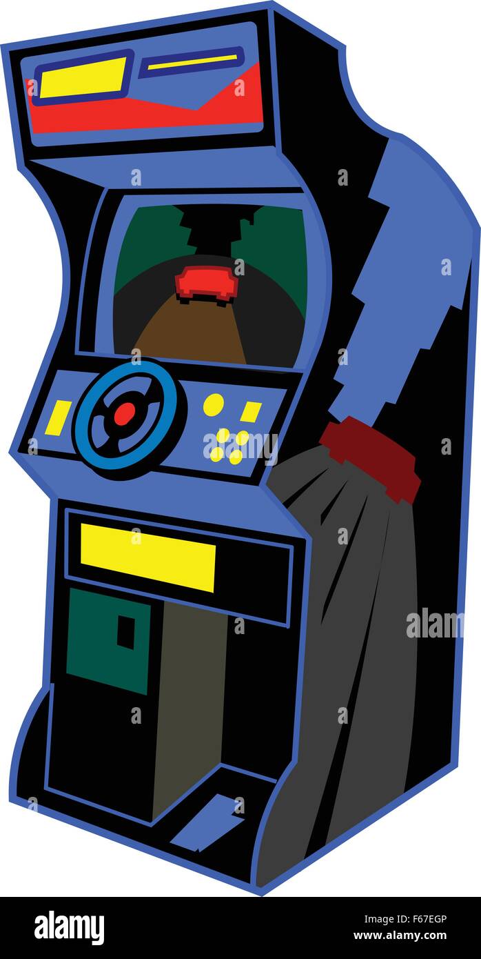 Retro Arcade Video Game Illustration Stock Vector