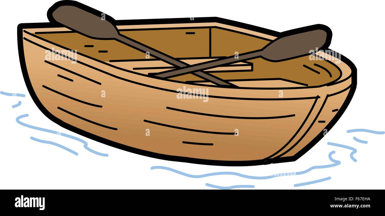 Rowboat Illustration Stock Vector