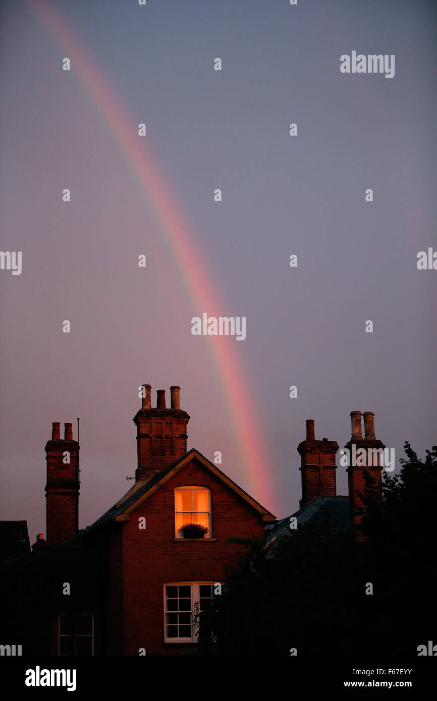 Rainbow seen during rain hi-res stock photography and images - Alamy