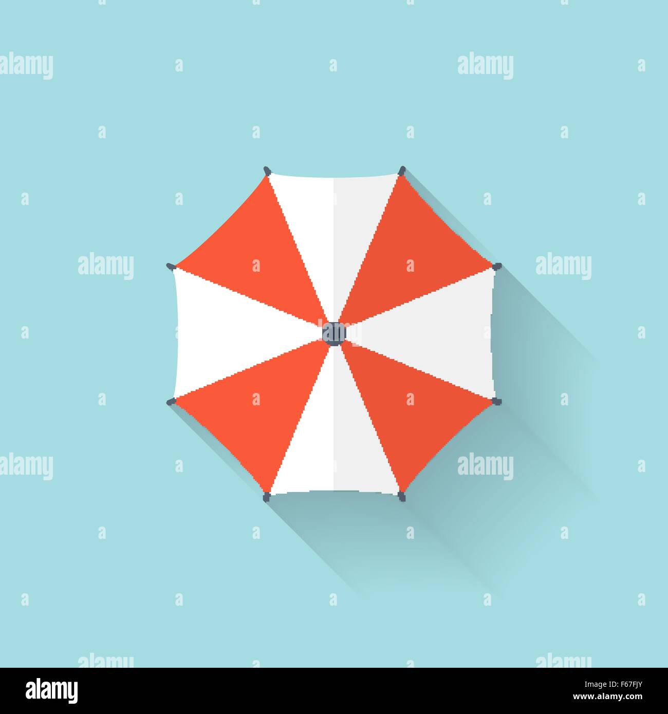 Wooden sun umbrella Stock Vector Images - Alamy