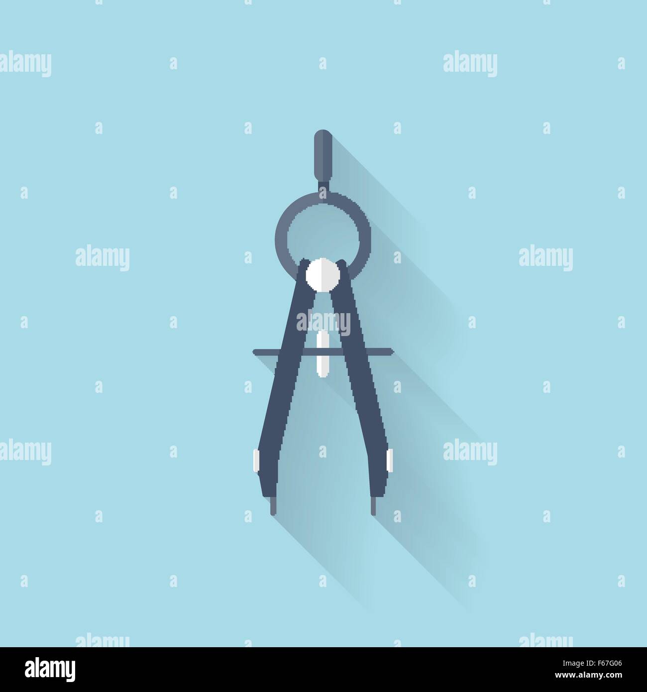 drawing compass flat icon Stock Vector Image & Art Alamy