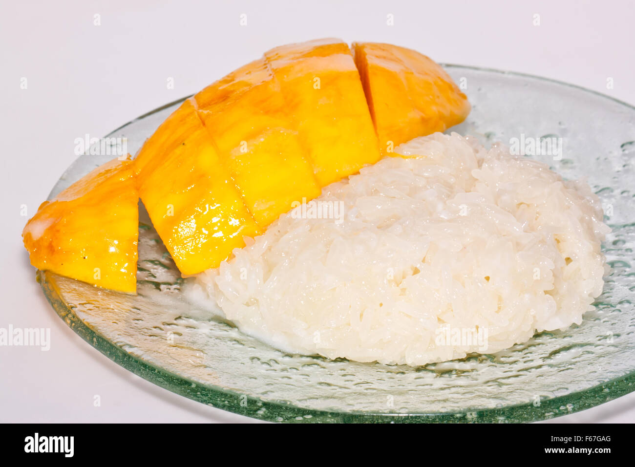 sticky rice with mango Stock Photo - Alamy