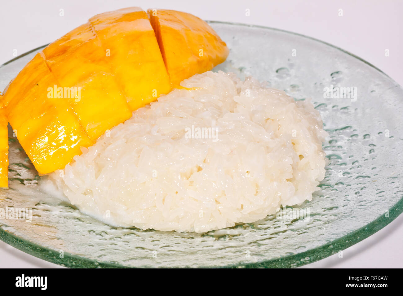 sticky rice with mango Stock Photo - Alamy