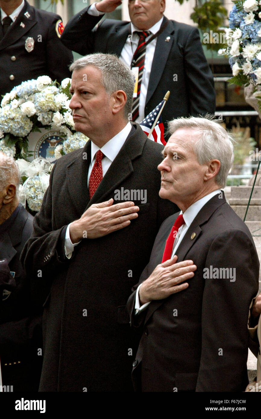 Mayor of new york city bill de blasio left hi-res stock photography and  images - Alamy