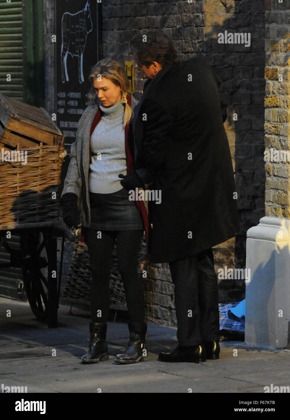 Renee Zellweger filming 'Bridget Jones's Baby' Featuring: Renee