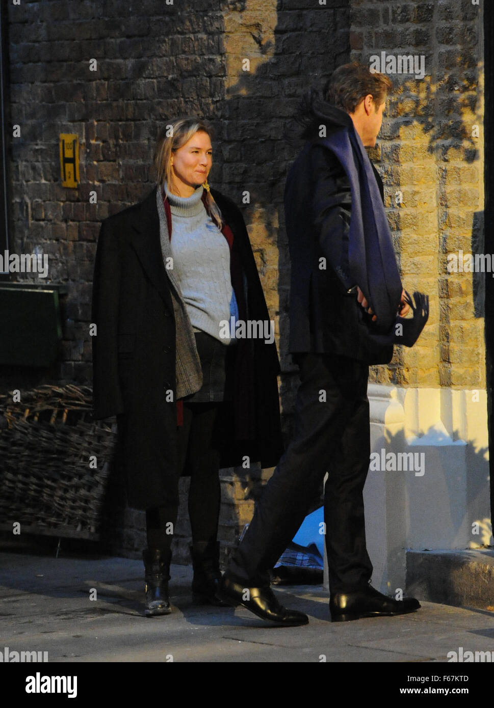 Renee Zellweger filming 'Bridget Jones's Baby' Featuring: Renee