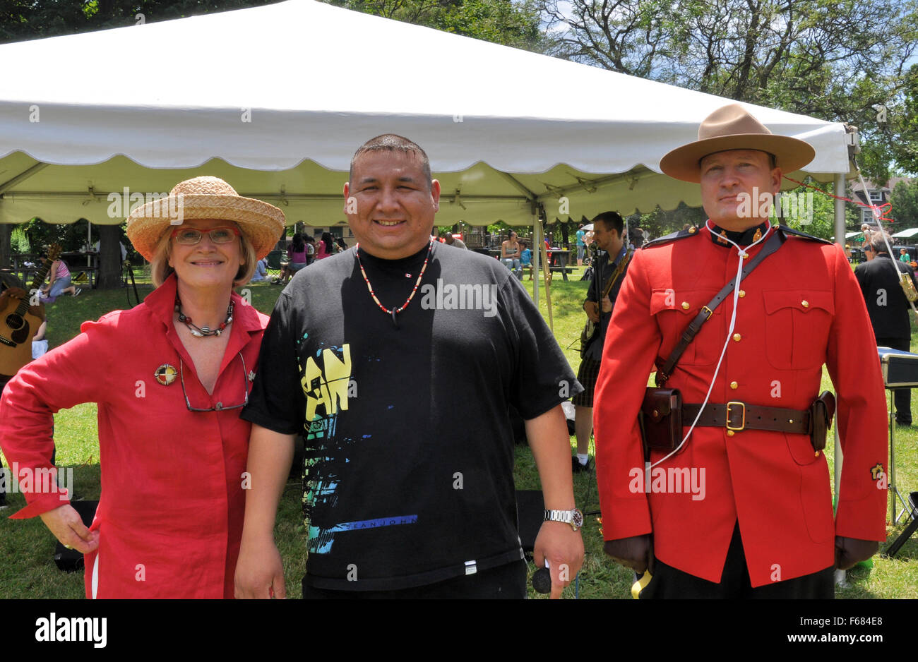 Dr Carolyn Bennett at a Canada Day picnic Stock Photo