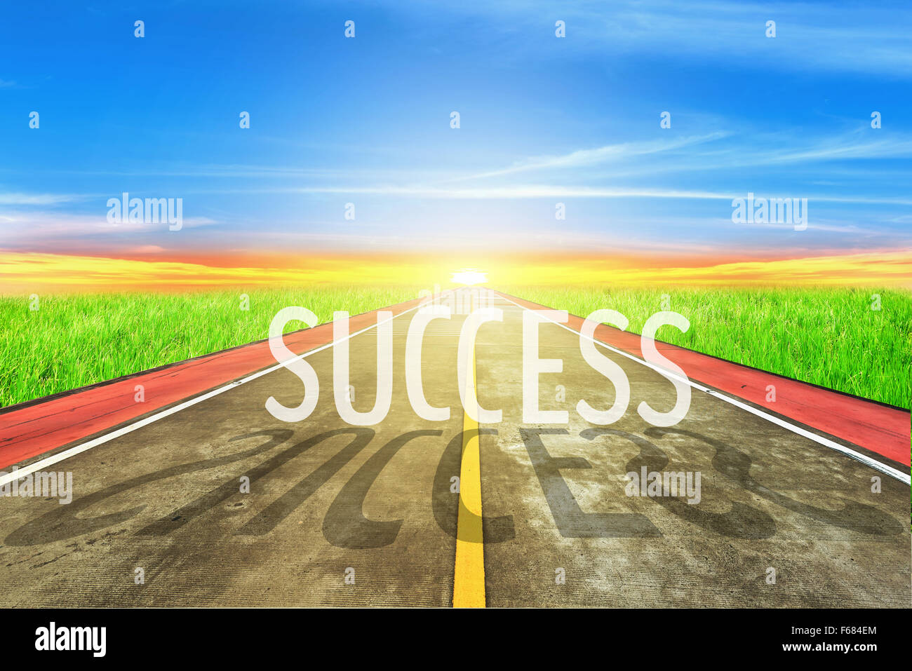Road to the Success Stock Photo