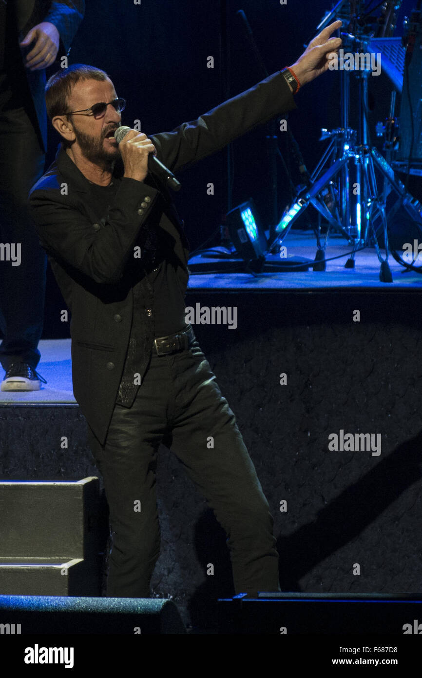 Ringo Starr performing live on stage in Calgary for his North American ...
