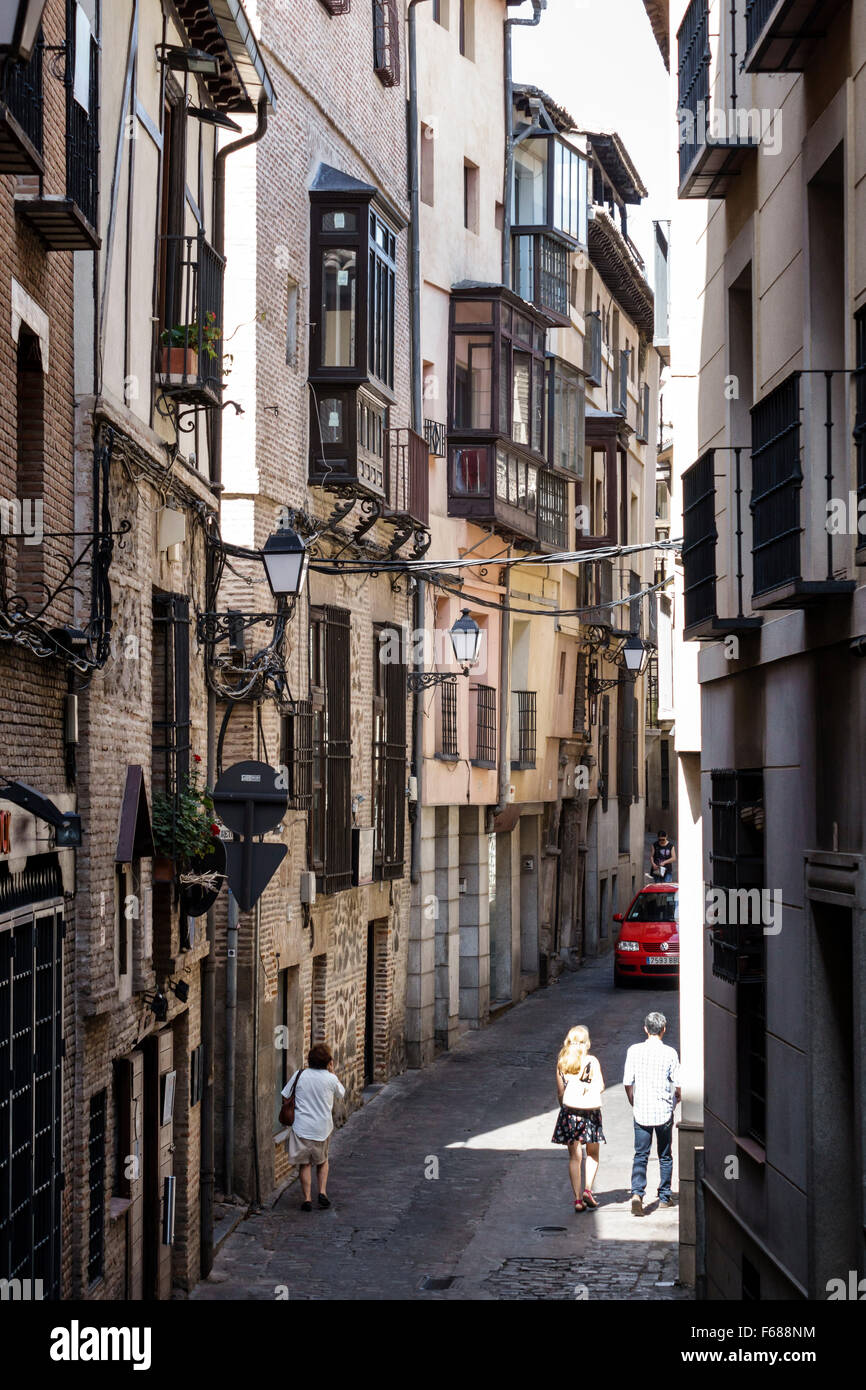 Toledo Spain Europe Spanish historic district buildings narrow street