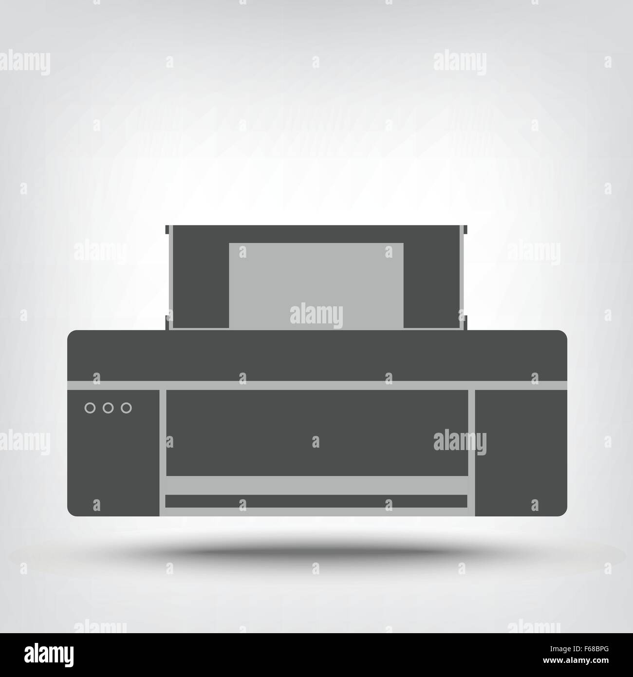 Flat printer icon as a concept Stock Vector Image & Art - Alamy