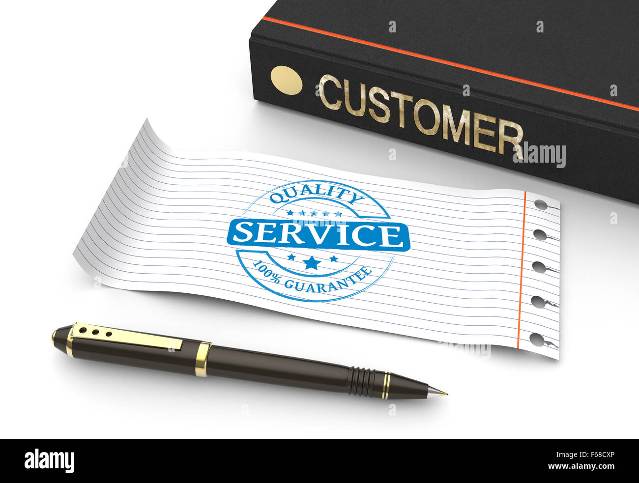 Stamp service with customer document Stock Photo Alamy