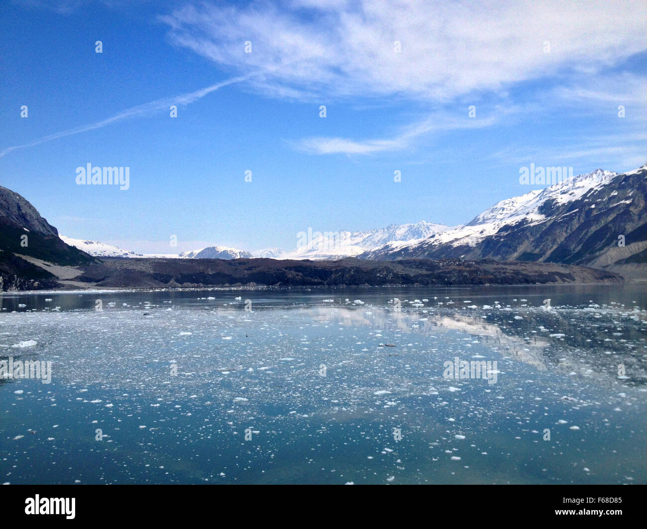Scene from Glacier Bay, Alaska Stock Photo