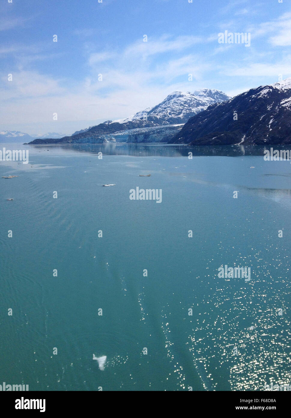 Scene from Glacier Bay, Alaska Stock Photo
