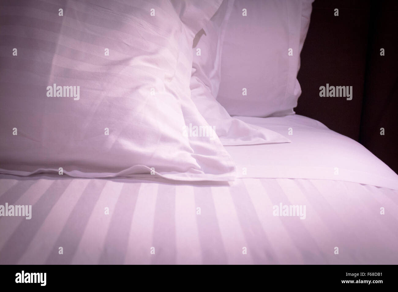 Bed Down Comforter Feather Pillows Stock Photo 89925893 Alamy