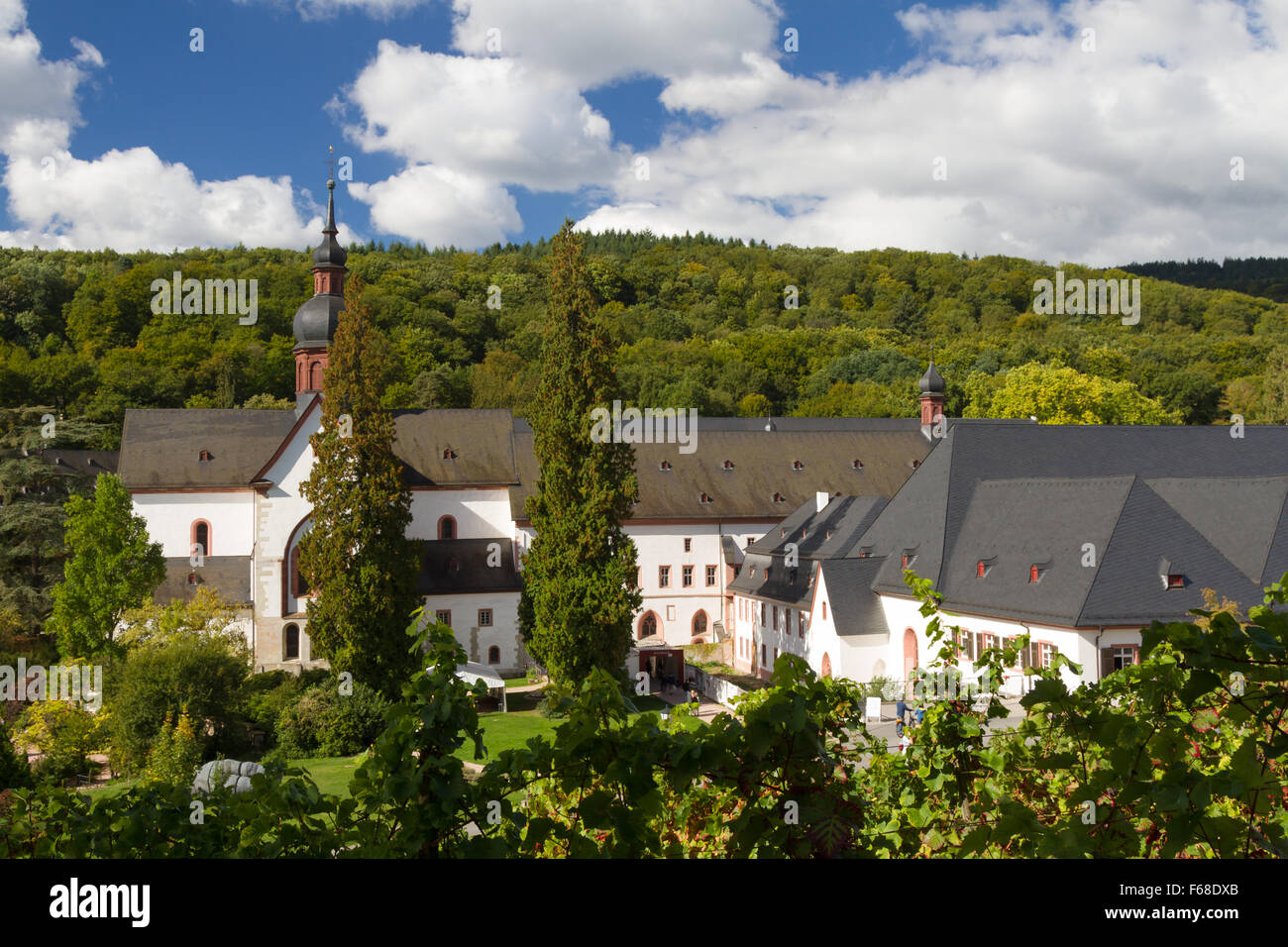 Medieval cloister Eberbach near Ruedesheim, Hessen, Germany Stock Photo
