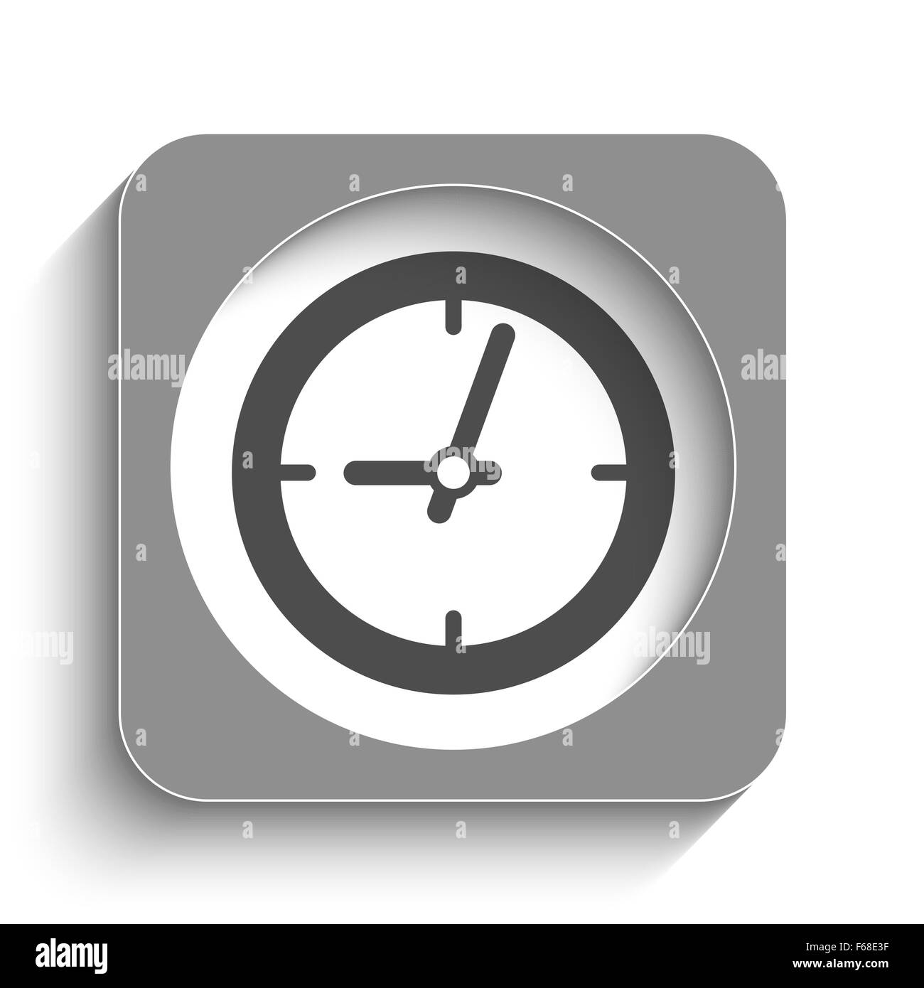 Timer icon shadow Black and White Stock Photos & Images - Alamy