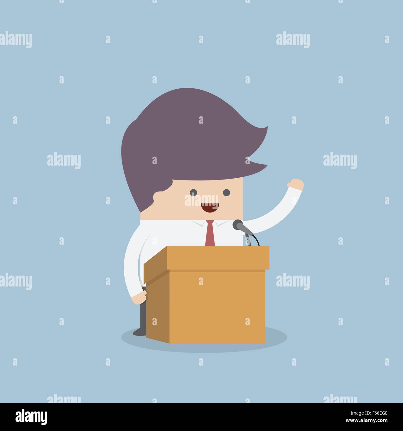 Podium speech vector vectors hi-res stock photography and images - Alamy