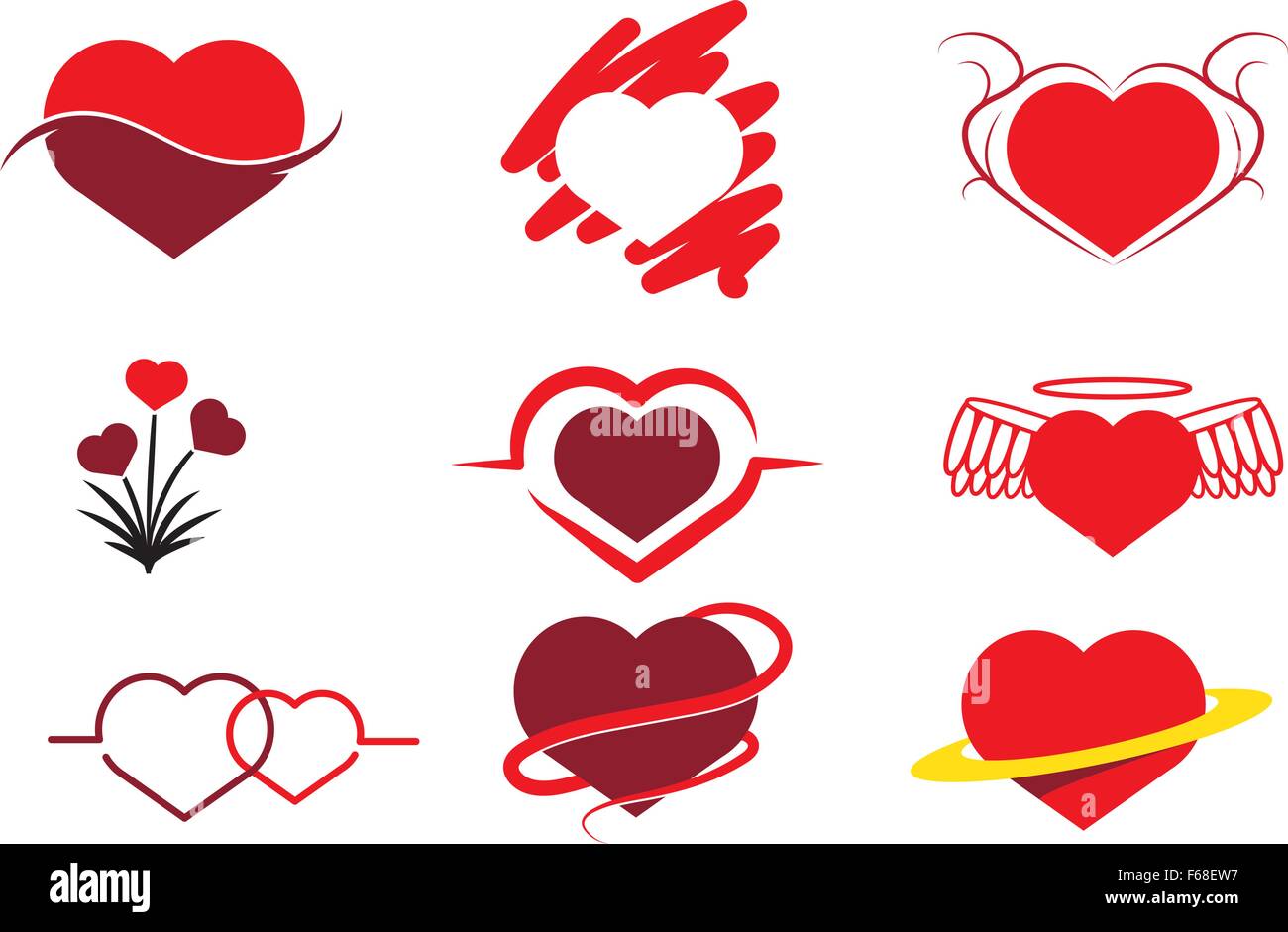 Collection of Abstract heart Stock Vector Image & Art - Alamy